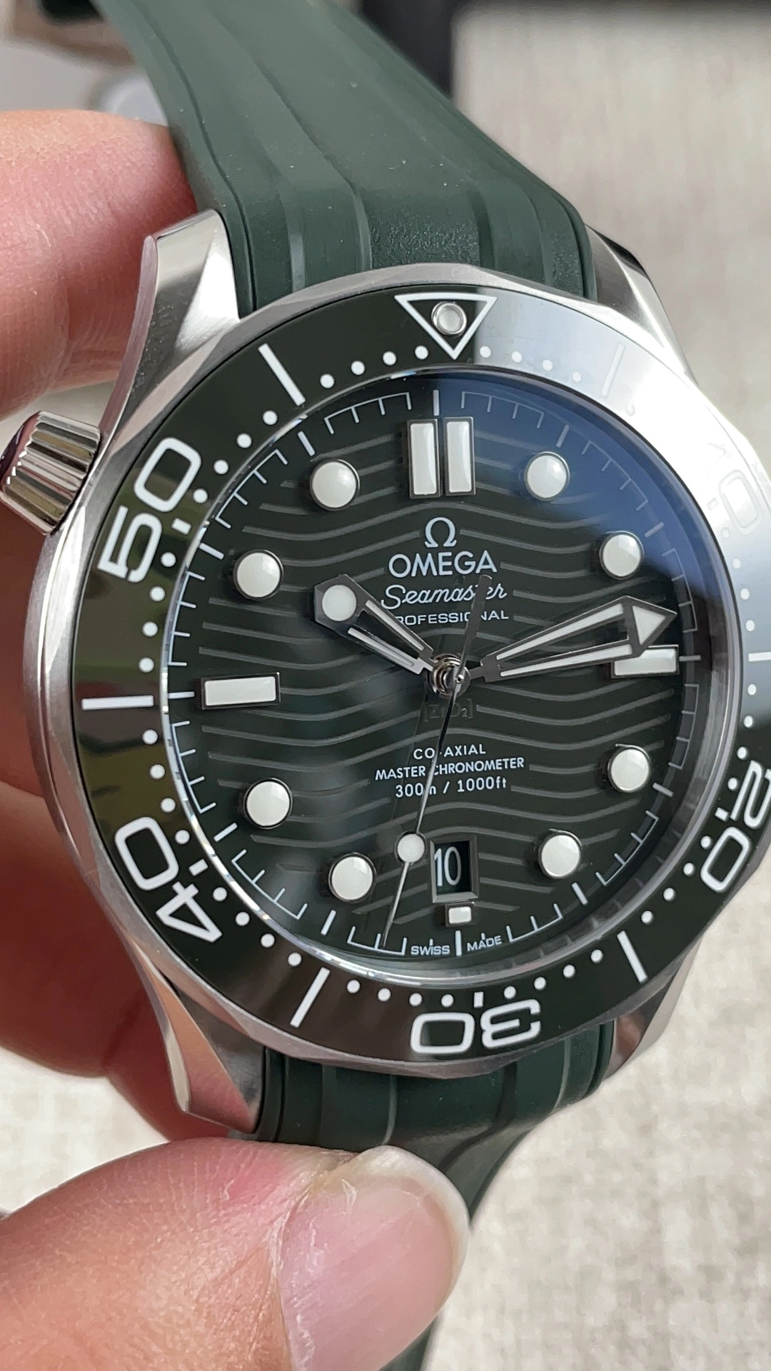 CBD Factory Omega Seamaster Diver 300M “Seaweed Green” (210.32.42.20.10.001) 1:1 Super Clone – DD8800 Movement Premium 229